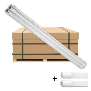 Brilagi - Luminária fluorescente LED técnica, à prova de pó OPTIMA T8 2xG13/18W/230V 4000K IP65 128 cm - palete de 110 unidades