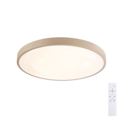 Brilagi - Candeeiro de tecto LED dimável GLASS POOL DOUBLE LED/60W/230V 3000-6000K 50 cm bege + controlo remoto
