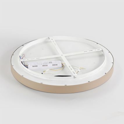 Brilagi - Candeeiro de tecto LED dimável GLASS POOL DOUBLE LED/60W/230V 3000-6000K 50 cm bege + controlo remoto