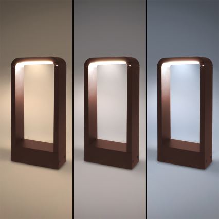 Brilagi - Luminária LED de exterior BARI LED/7W/230V 3000/4000/6000K castanha IP54 30 cm