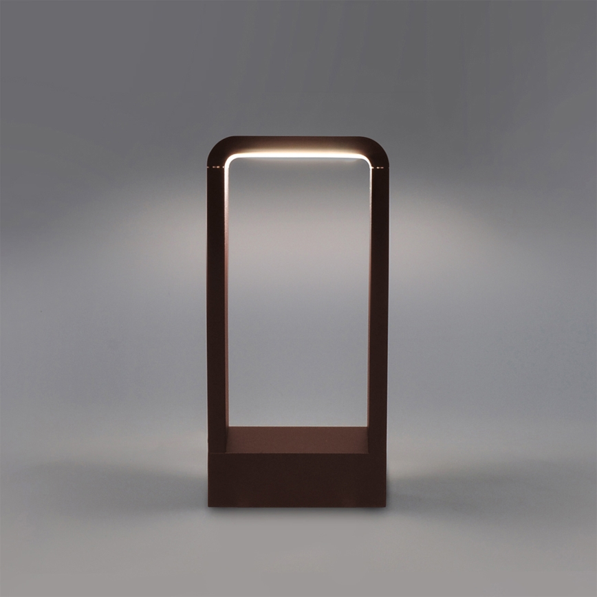 Brilagi - Luminária LED de exterior BARI LED/7W/230V 3000/4000/6000K castanha IP54 30 cm