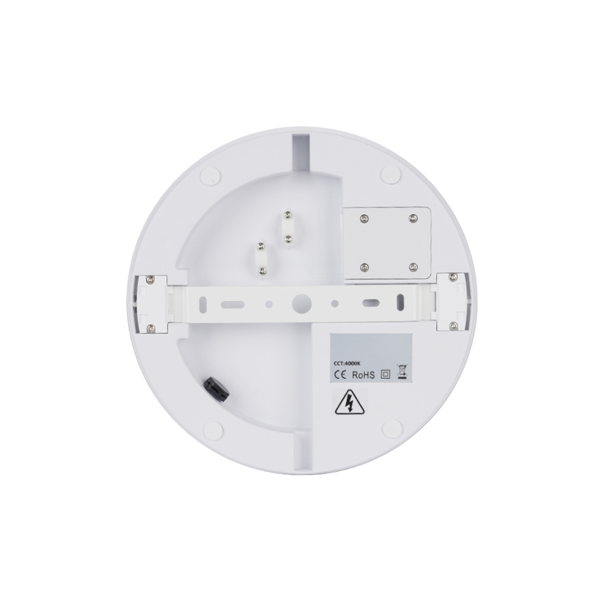 Brilagi - Luminária de teto LED para exterior com sensor BENE LED/18W/230V Ø 21,5 cm branca IP54