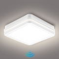 Brilagi - Luminária LED de exterior com sensor BENE LED/24W/230V 26x26 cm branca IP54