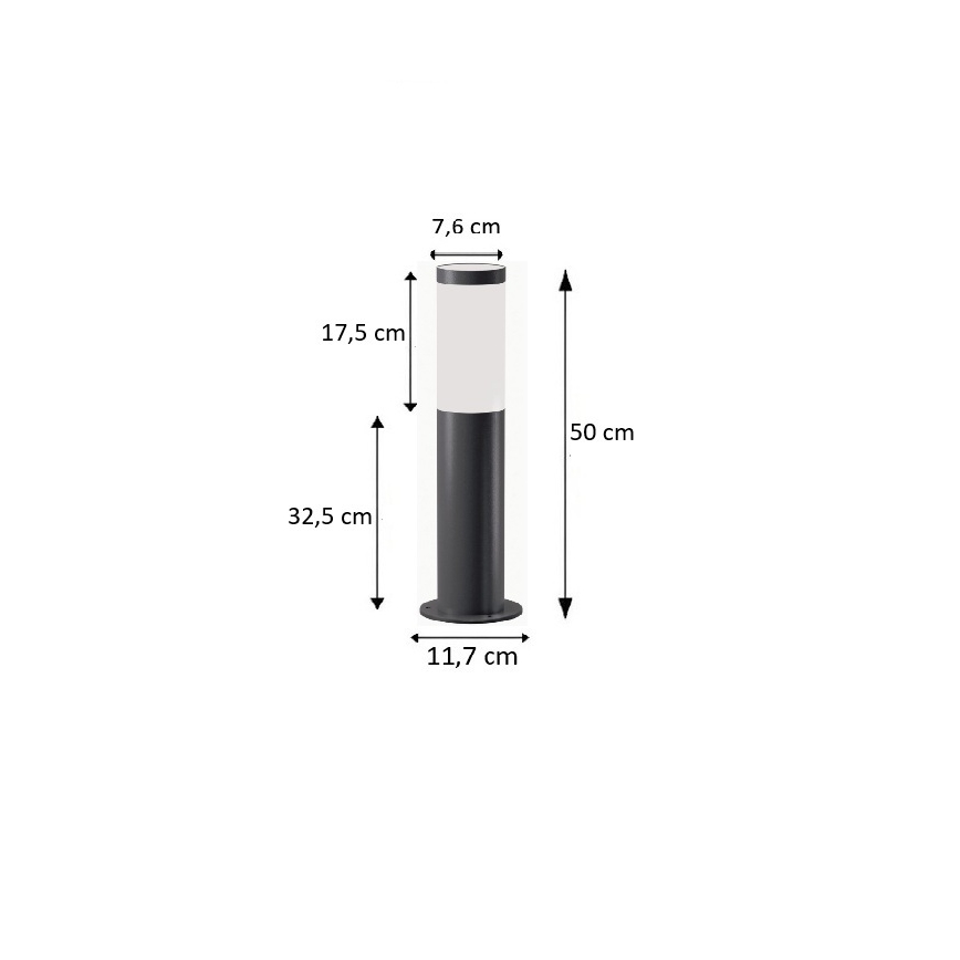 BRILAGI - Luminária LED de exterior ELIA 1xE27/7W/230V 4000K IP44 50 cm antracite