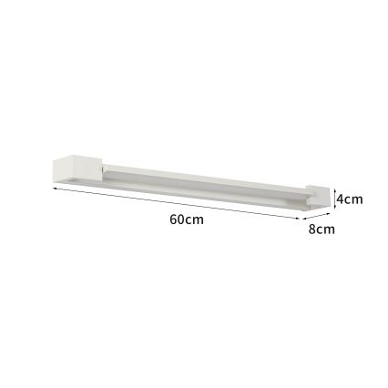 BRILAGI - Aplique de parede exterior LED AQUA LINE LED/18W/230V 60 cm IP44 branco CRI 90