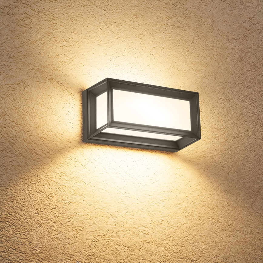 Brilagi - Aplique de parede LED para exterior com sensor PARKER LED/12W/230V antracite IP44