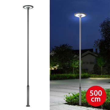 Brilagi - Luminária LED de rua com poste de 5 m URBANSPARK LED/120W/230V antracite IP65