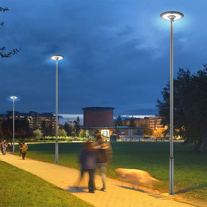 Brilagi - Luminária LED de rua com poste de 5 m URBANSPARK LED/120W/230V antracite IP65