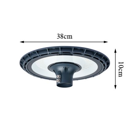 Brilagi - Luminária LED de rua com poste de 5 m URBANSPARK LED/120W/230V antracite IP65