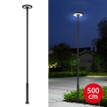 Brilagi - Luminária LED de rua com poste de 5 m URBANSPARK LED/120W/230V preta IP65