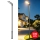 Brilagi - Luminária LED de rua exterior com poste e braço articulado 5 m URBANLIGHT LED/200W/230V preta IP65