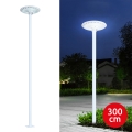 Brilagi - Luminária LED de rua para exterior com poste de 3 m URBANSPARK LED/120W/230V branca IP65