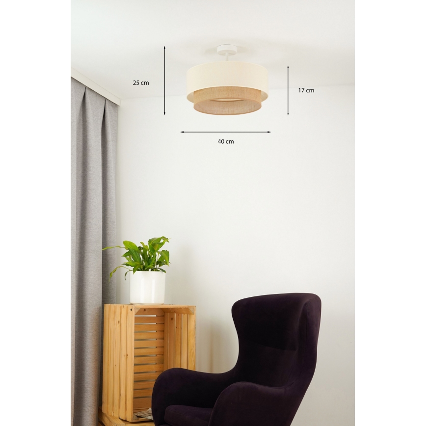 Brilagi - Luminária de teto LED BOHO STYLE 1xE27/15W/230V diâmetro 40 cm