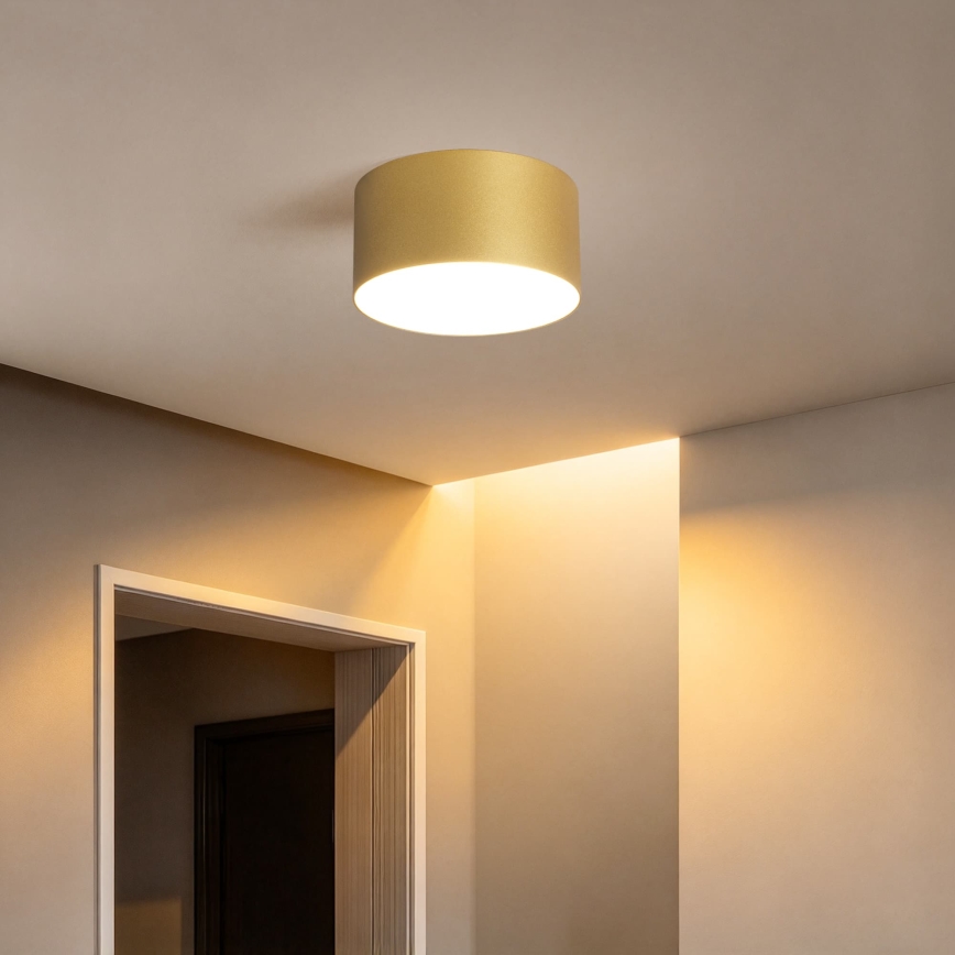 BRILAGI - Luminária de teto LED para casa de banho FORIS LED/14W/230V Ø 12 cm dourada IP44