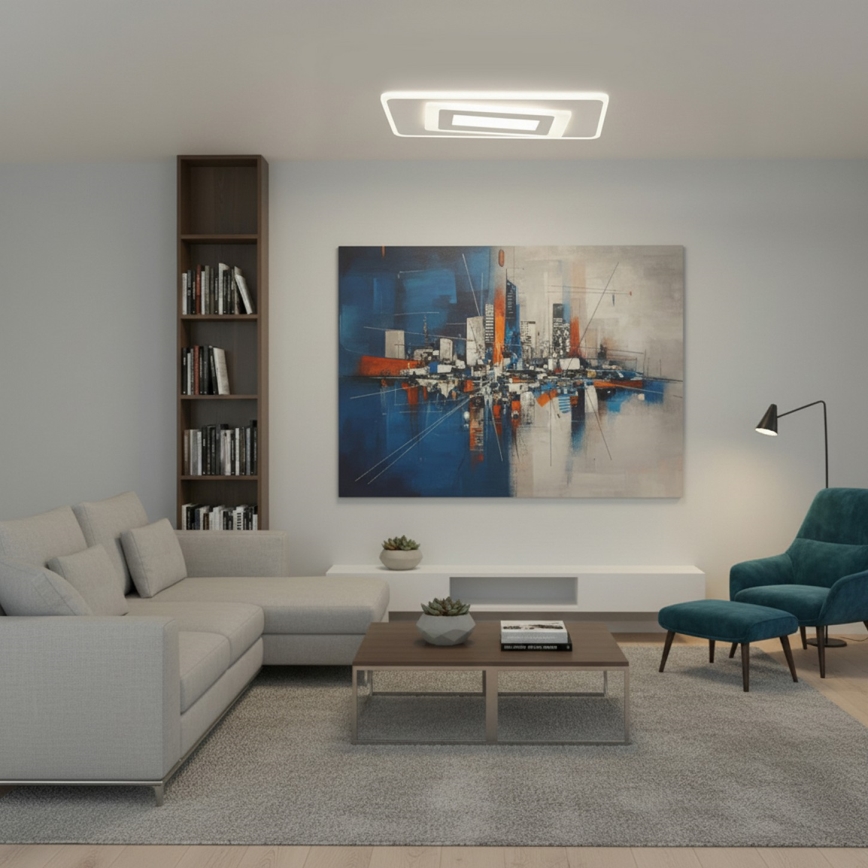 BRILAGI - Candeeiro de teto LED dimerizável MODERN LED/51W/230V 3000-6000K 20x40 cm + controlo remoto