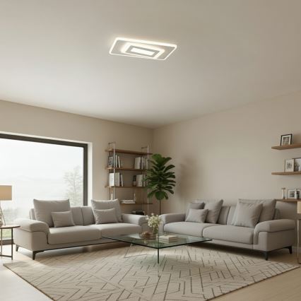 BRILAGI - Candeeiro de teto LED dimerizável MODERN LED/51W/230V 3000-6000K 20x40 cm + controlo remoto