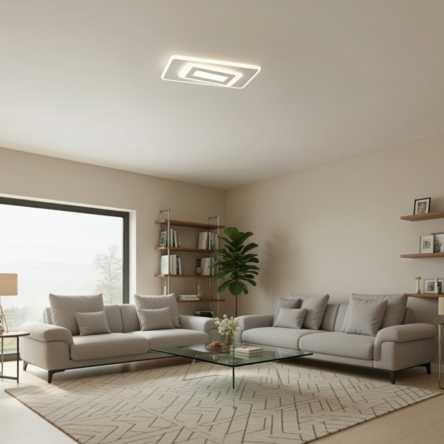 BRILAGI - Candeeiro de teto LED dimerizável MODERN LED/51W/230V 3000-6000K 20x40 cm + controlo remoto