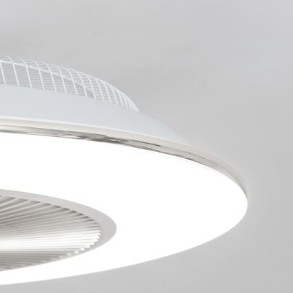 Brilagi - Luminária LED Regulável com Ventilador AURA LED/38W/230V 3000-6000K prata + controlo remoto