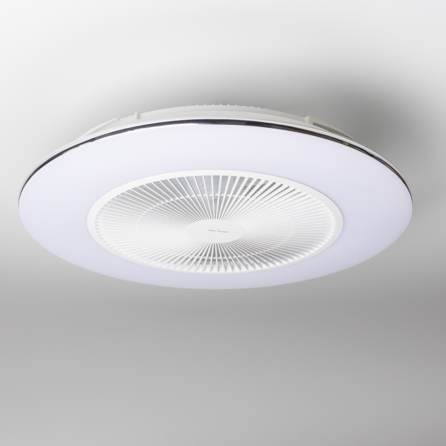 Brilagi - Luminária LED Regulável com Ventilador AURA LED/38W/230V 3000-6000K branco + comando à distância