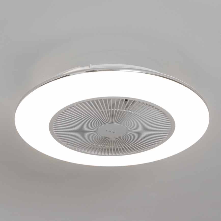 Brilagi - Luminária LED Regulável com Ventilador AURA LED/38W/230V 3000-6000K branco + comando à distância