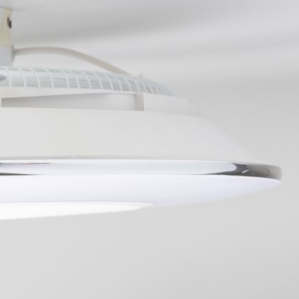 Brilagi - Luminária LED Regulável com Ventilador AURA LED/38W/230V 3000-6000K branco + comando à distância