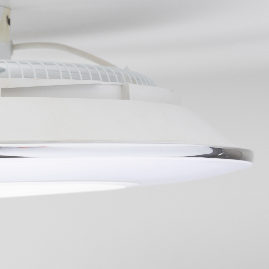 Brilagi - Luminária LED Regulável com Ventilador AURA LED/38W/230V 3000-6000K branco + comando à distância