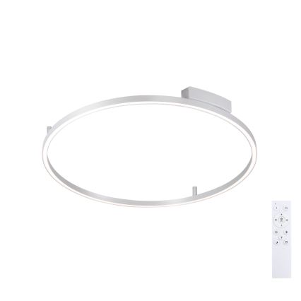 Brilagi - Candeeiro de tecto LED dimerizável PORTOFINO LED/60W/230V 3000-6000K diâmetro 80 cm prateado + controlo remoto