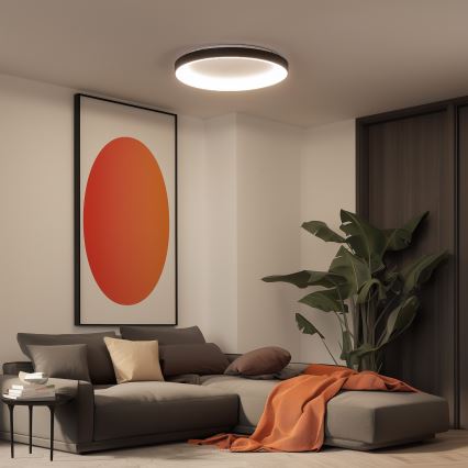 Brilagi - Candeeiro de Teto LED Dimerizável FALCON II LED/108W/230V 3000-6500K Ø 80 cm preto + controlo remoto