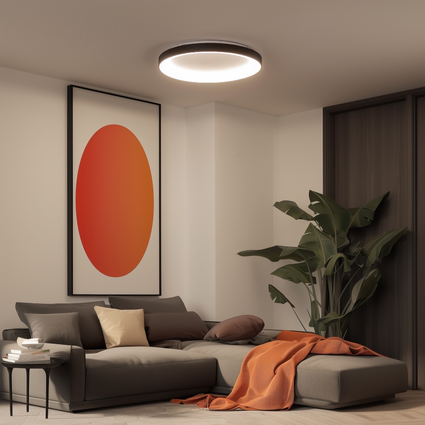 Brilagi - Candeeiro de Teto LED Dimerizável FALCON II LED/108W/230V 3000-6500K Ø 80 cm preto + controlo remoto