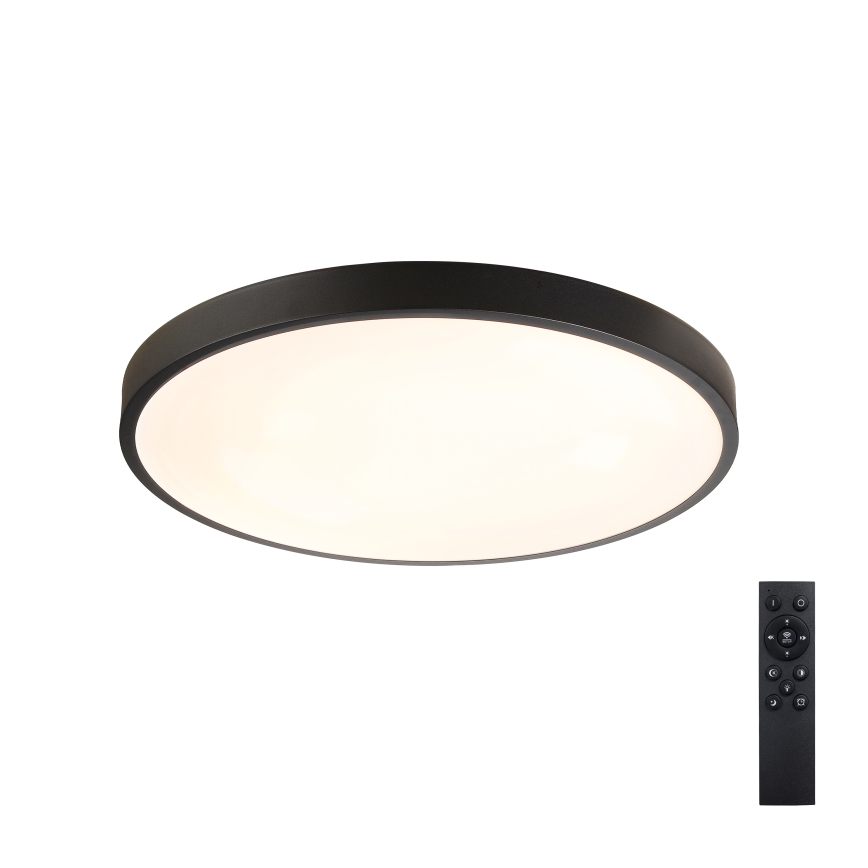 Brilagi - Candeeiro de tecto LED dimável GLASS POOL DOUBLE LED/60W/230V 3000-6000K 50 cm preto + comando remoto