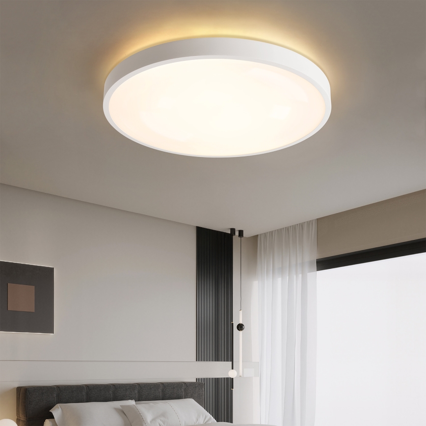 Brilagi - Candeeiro de teto LED dimerizável GLASS POOL DOUBLE LED/80W/230V 3000-6000K 60 cm branco + controlo remoto