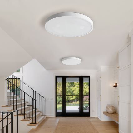 Brilagi - Candeeiro de teto LED dimerizável GLASS POOL DOUBLE LED/80W/230V 3000-6000K 60 cm branco + controlo remoto