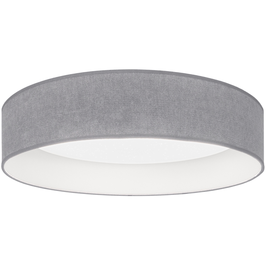 Brilagi - Candeeiro de teto LED regulável VELVET SMARTIX STARS LED/24W/230V 3000-6000K diâmetro 45 cm cinzento Wi-Fi Tuya Beacon + controlo remoto