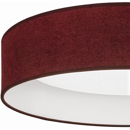 Brilagi - Candeeiro de tecto LED dimerizável VELVET SMARTIX STARS LED/24W/230V 3000-6000K Ø 45 cm cor vinho Wi-Fi Tuya Beacon + comando remoto