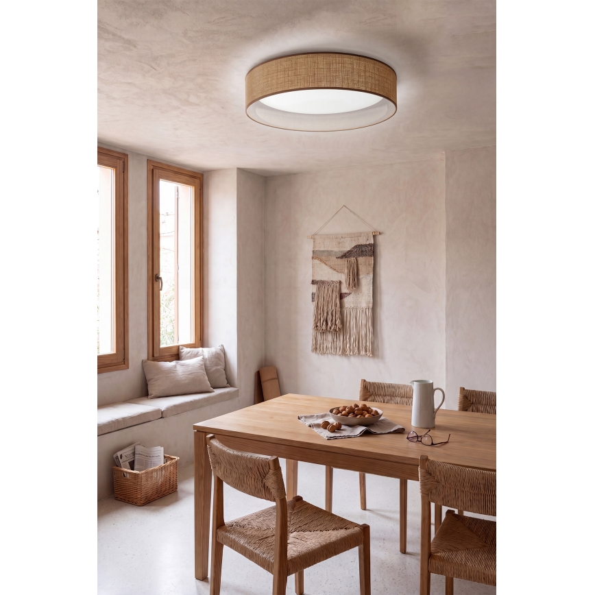 Brilagi - Luminária de teto regulável VELVET SMARTIX STARS LED/36W/230V 3000-6000K Ø 55 cm bege Wi-Fi Tuya Beacon + controlo remoto