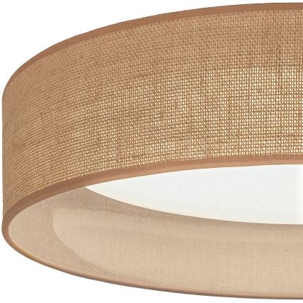 Brilagi - Luminária de teto regulável VELVET SMARTIX STARS LED/36W/230V 3000-6000K Ø 55 cm bege Wi-Fi Tuya Beacon + controlo remoto