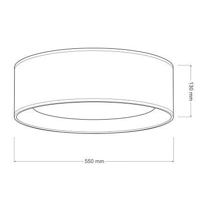 Brilagi - Luminária de teto LED regulável VELVET SMARTIX STARS LED/36W/230V 3000-6000K Ø 55 cm castanho Wi-Fi Tuya Beacon + comando remoto