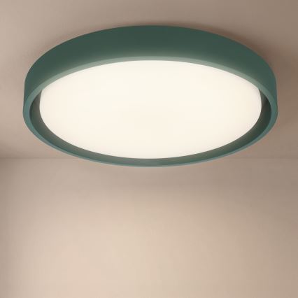 Brilagi - Candeeiro de teto LED regulável MATTEO LED/48W/230V 3000-6500K Ø 41 cm verde + controlo remoto