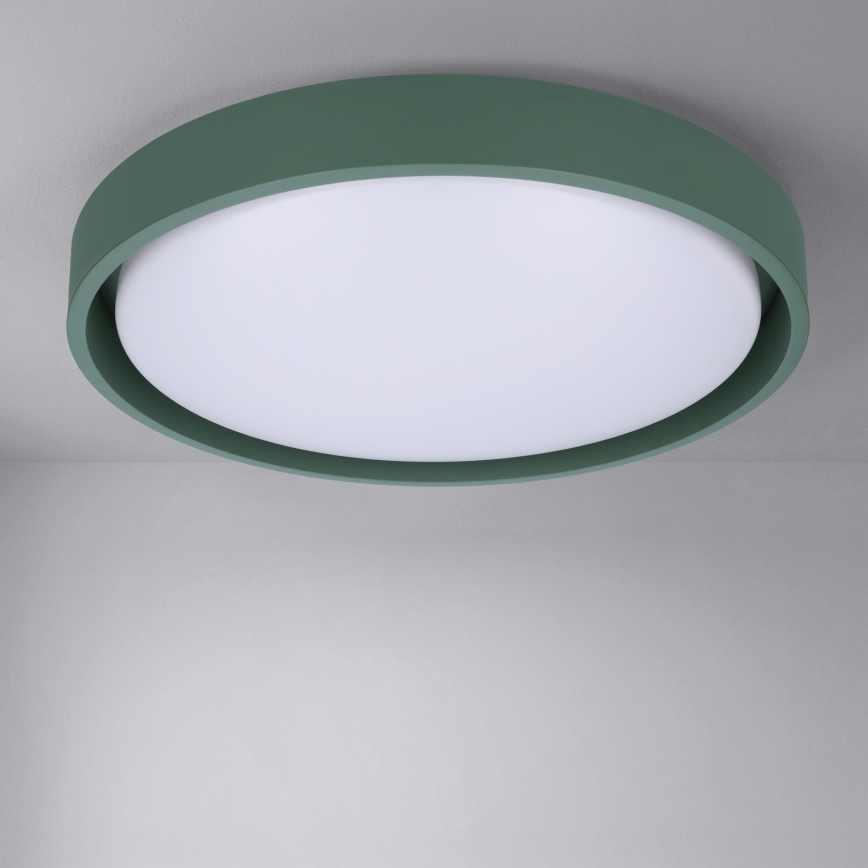 Brilagi - Candeeiro de teto LED regulável MATTEO LED/48W/230V 3000-6500K Ø 41 cm verde + controlo remoto