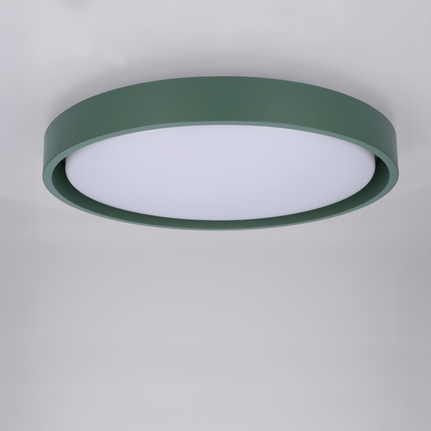 Brilagi - Candeeiro de teto LED regulável MATTEO LED/48W/230V 3000-6500K Ø 41 cm verde + controlo remoto