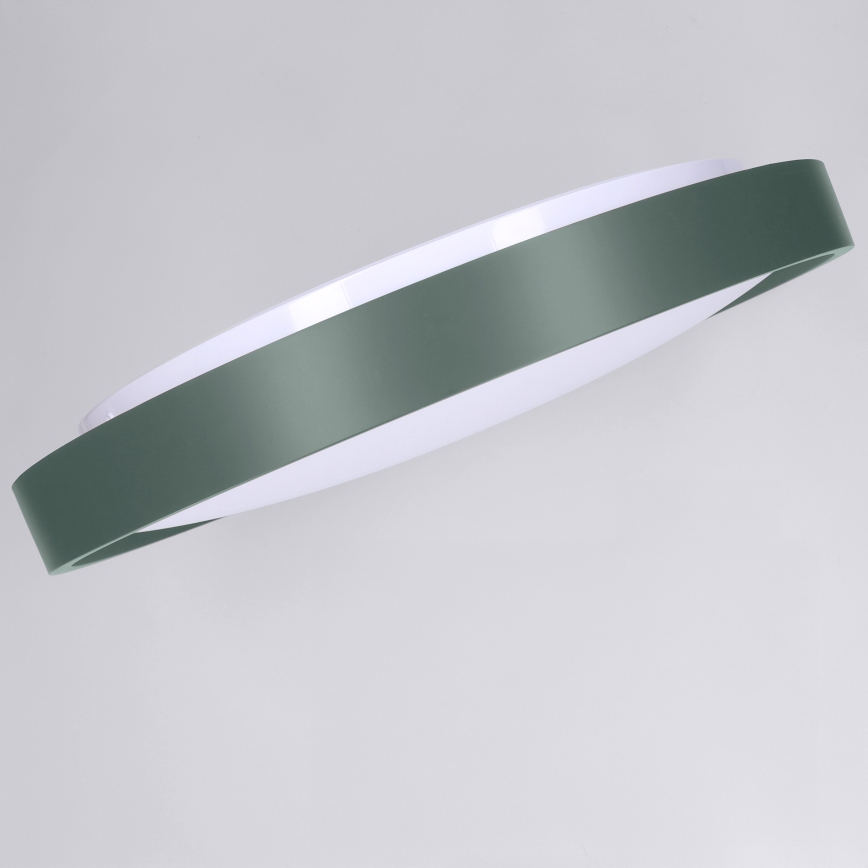Brilagi - Candeeiro de teto LED regulável MATTEO LED/48W/230V 3000-6500K Ø 41 cm verde + controlo remoto