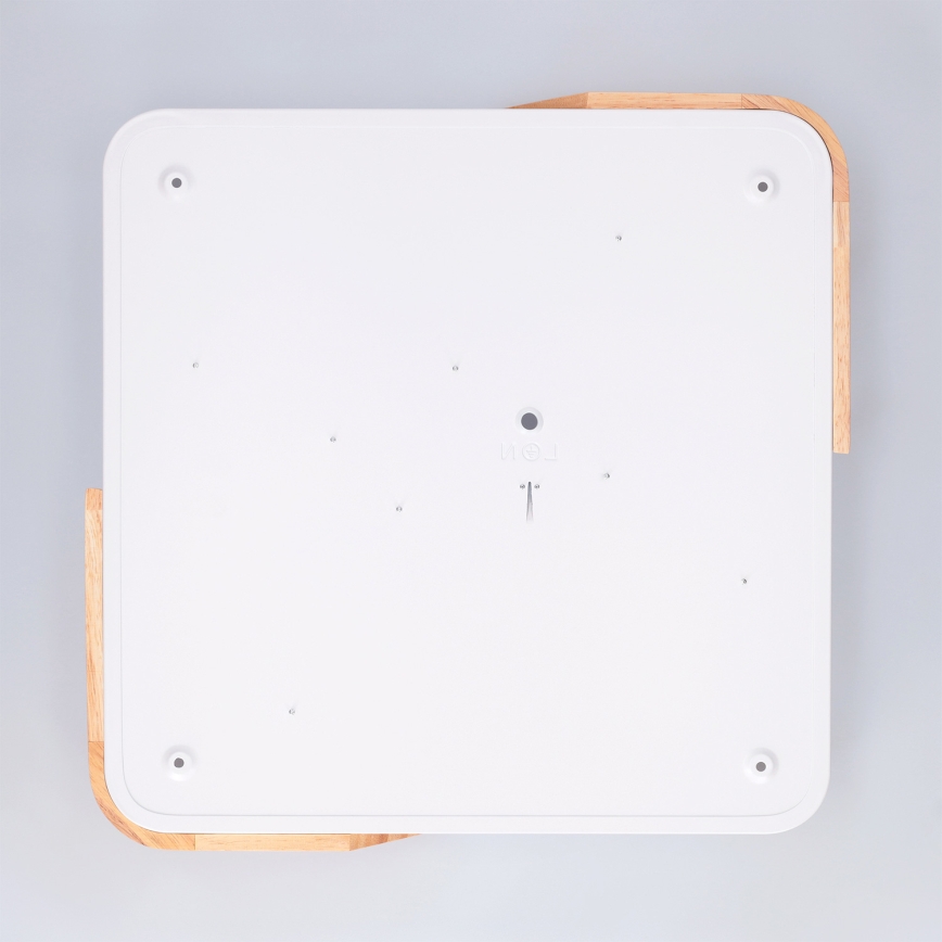 Brilagi - Candeeiro de teto LED regulável PILANA LED/48W/230V 3000-6500K carvalho/branco 42x42 cm + comando remoto