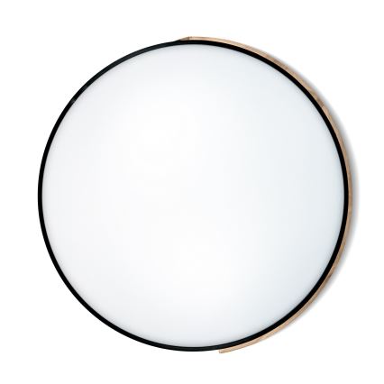 Brilagi - Candeeiro de tecto LED regulável PILANA LED/72W/230V 3000-6500K carvalho/preto Ø 80 cm + controlo remoto