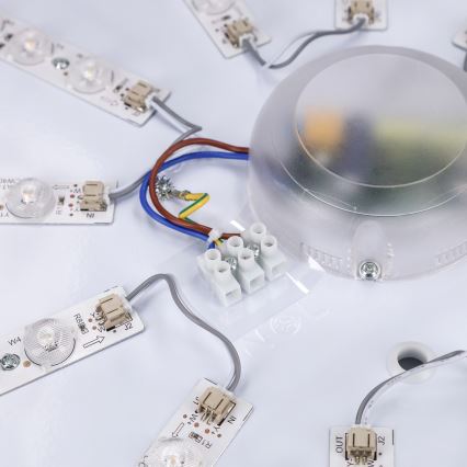 Brilagi - Candeeiro de tecto LED regulável PILANA LED/72W/230V 3000-6500K carvalho/preto Ø 80 cm + controlo remoto