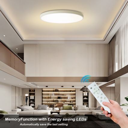 Brilagi - Candeeiro de teto LED dimerizável POOL SMART LED/180W/230V 3000-6000K diâmetro 120 cm Wi-Fi Tuya branco + controlo remoto