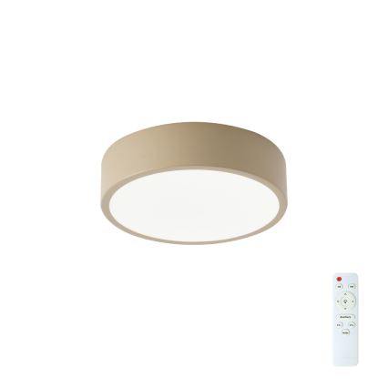 Brilagi - Candeeiro de tecto LED regulável POOL LED/18W/230V 3000-6000K 20 cm bege + controlo remoto