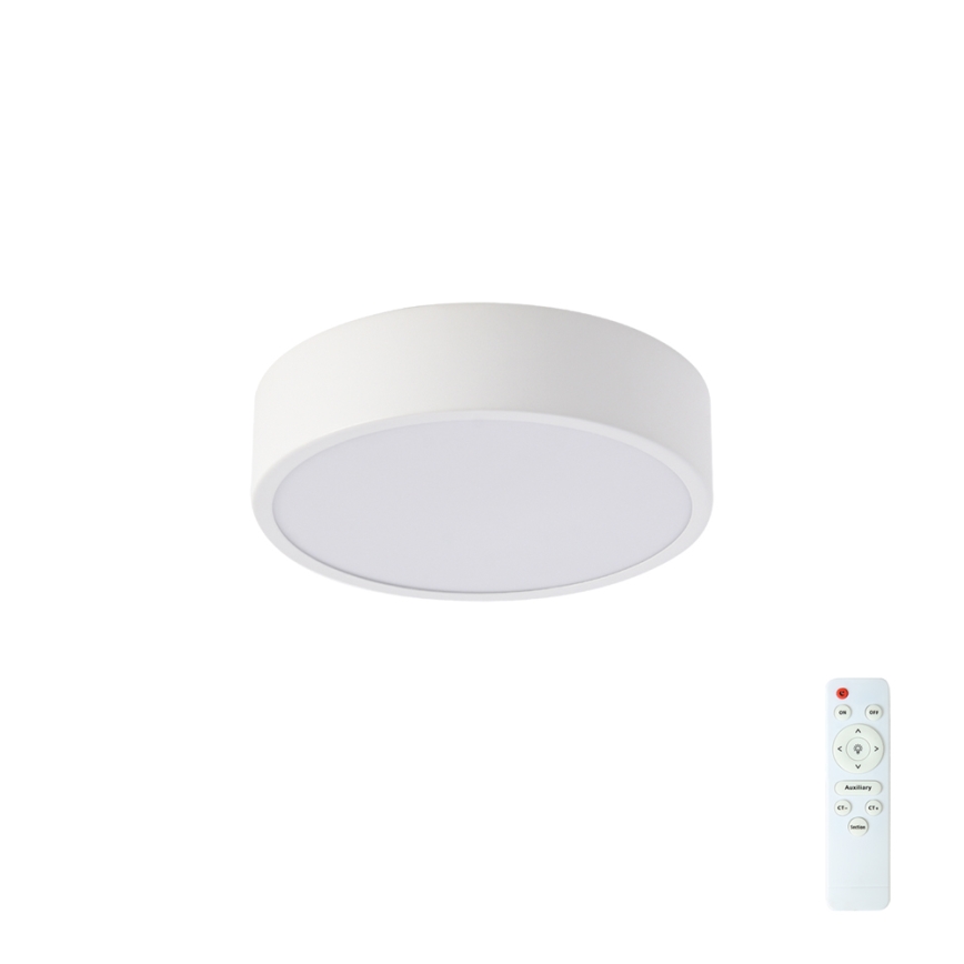 Brilagi - Luminária de teto LED dimerizável POOL LED/18W/230V 3000-6000K 20 cm branca + controlo remoto