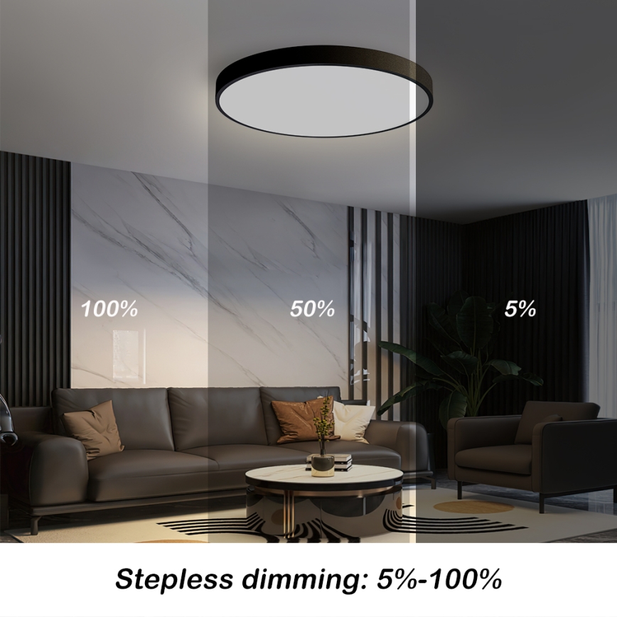 Brilagi - Luminária de teto LED dimmerizável POOL SMART LED/60W/230V 3000-6000K 50 cm + controlo remoto