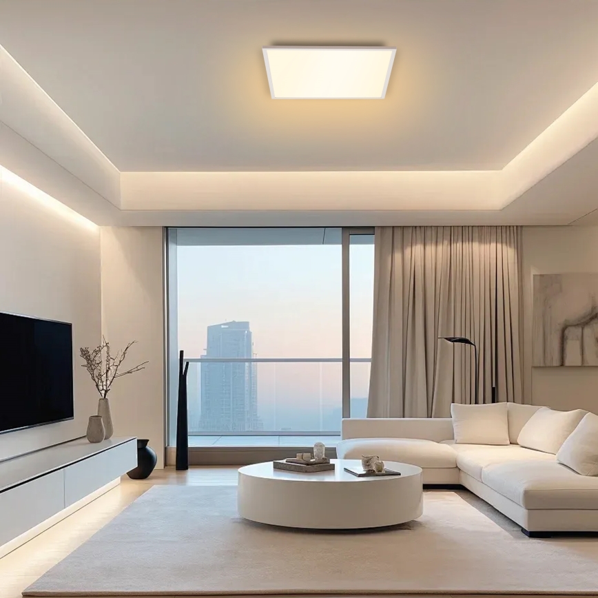 Brilagi - Candeeiro de tecto LED regulável SLIMFRAME LED/58W/230V 60x60 cm 3000-6000K branco + comando remoto