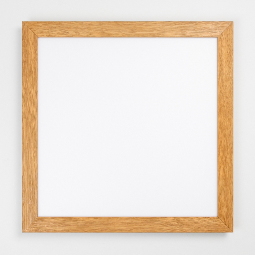 Brilagi - Luminária de teto LED dimerizável SLIMFRAME WOOD LED/58W/230V 64x64 cm 3000–6000K castanha + controlo remoto